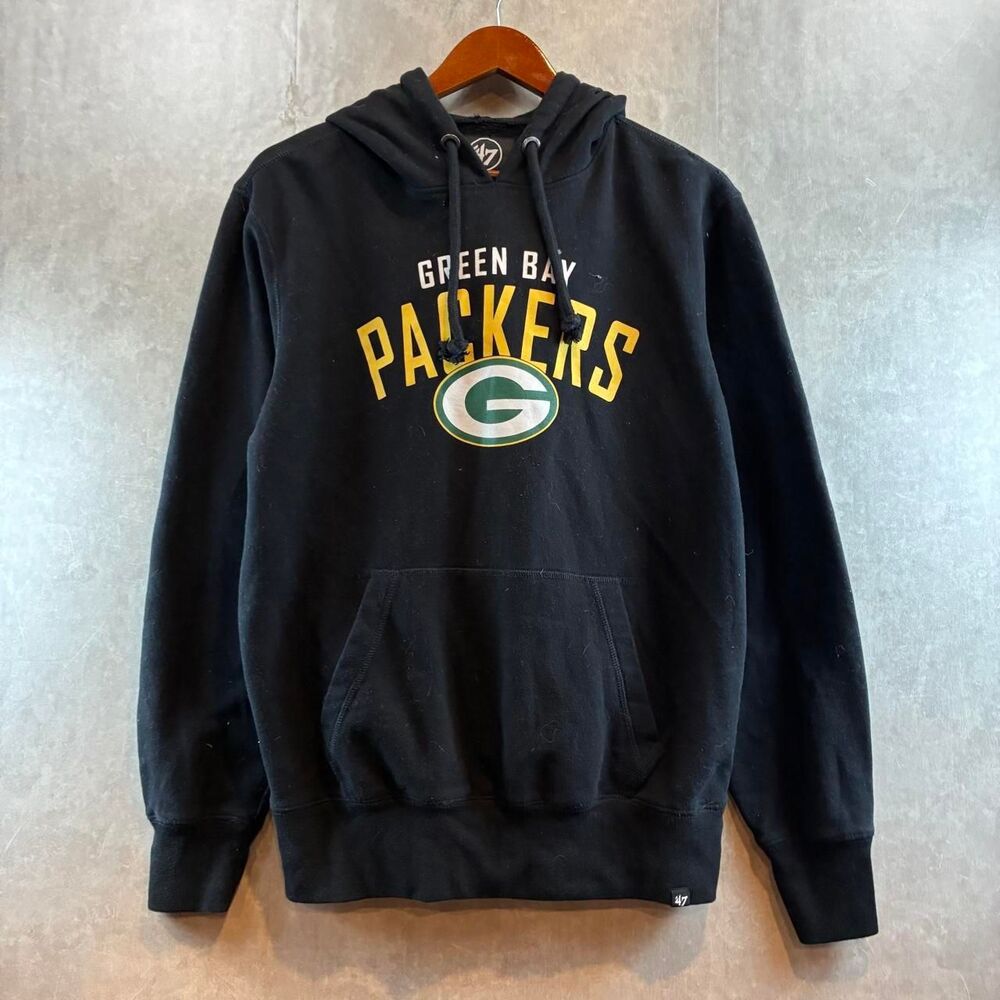 47 Men's Black and Navy Hoodie
